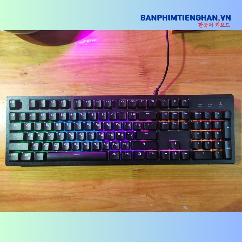 Bàn phím cơ tiếng Nga có dây TCKB-EK104RU Black