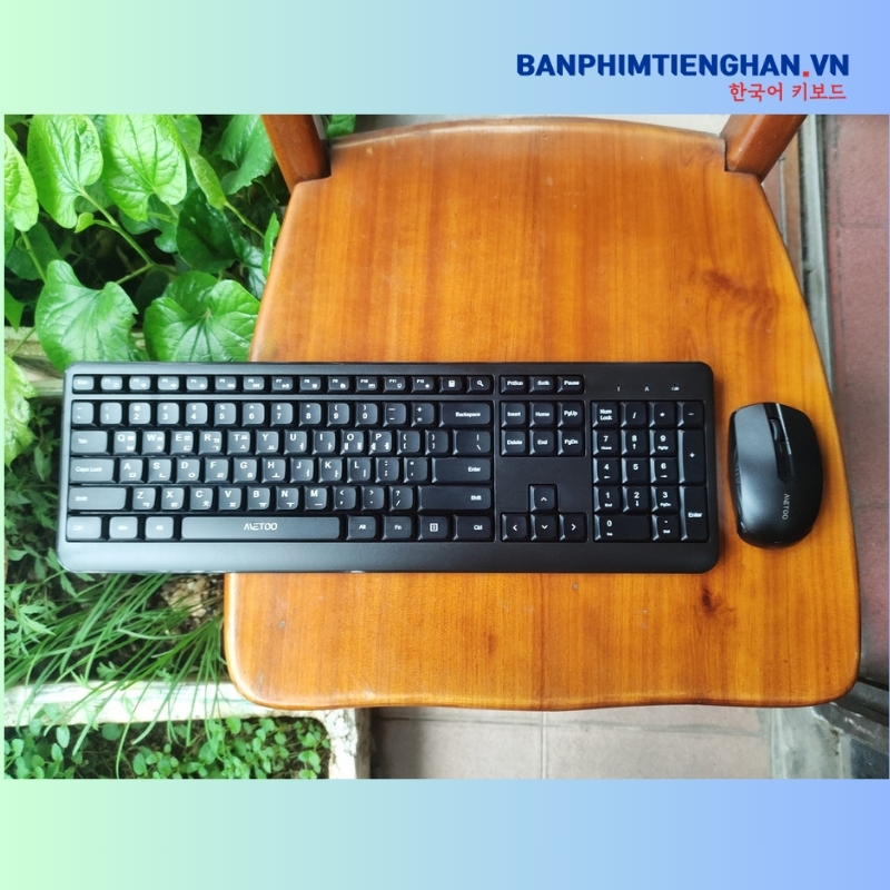 Bộ bàn phím chuột không dây tiếng Hàn C20 Air