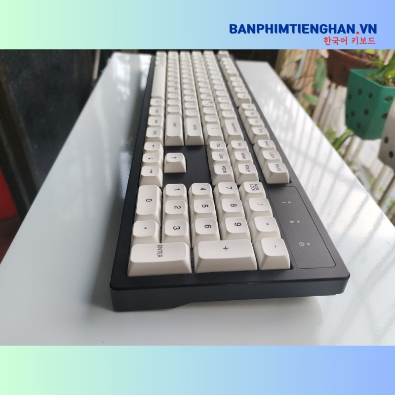 Bàn phím tiếng Hàn không dây TCKB-EK104 White Black