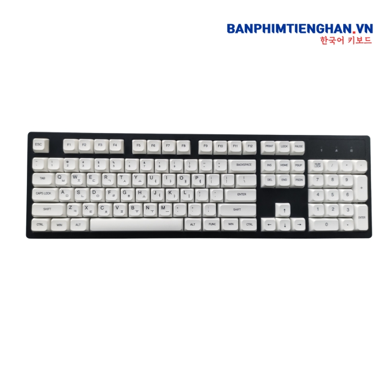 Bàn phím tiếng Hàn không dây TCKB-EK104 White Black