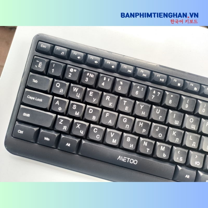 Bộ bàn phím chuột tiếng Nga không dây Metoo C20 Air