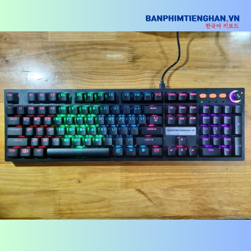 Bàn phím cơ tiếng Hàn có dây TCKB-EK3104K Black