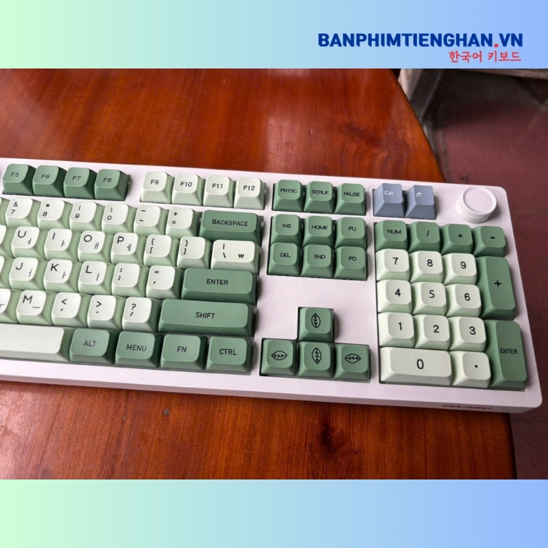 Bàn phím cơ tiếng Hàn không dây TCKB EK106 Pro Matcha White