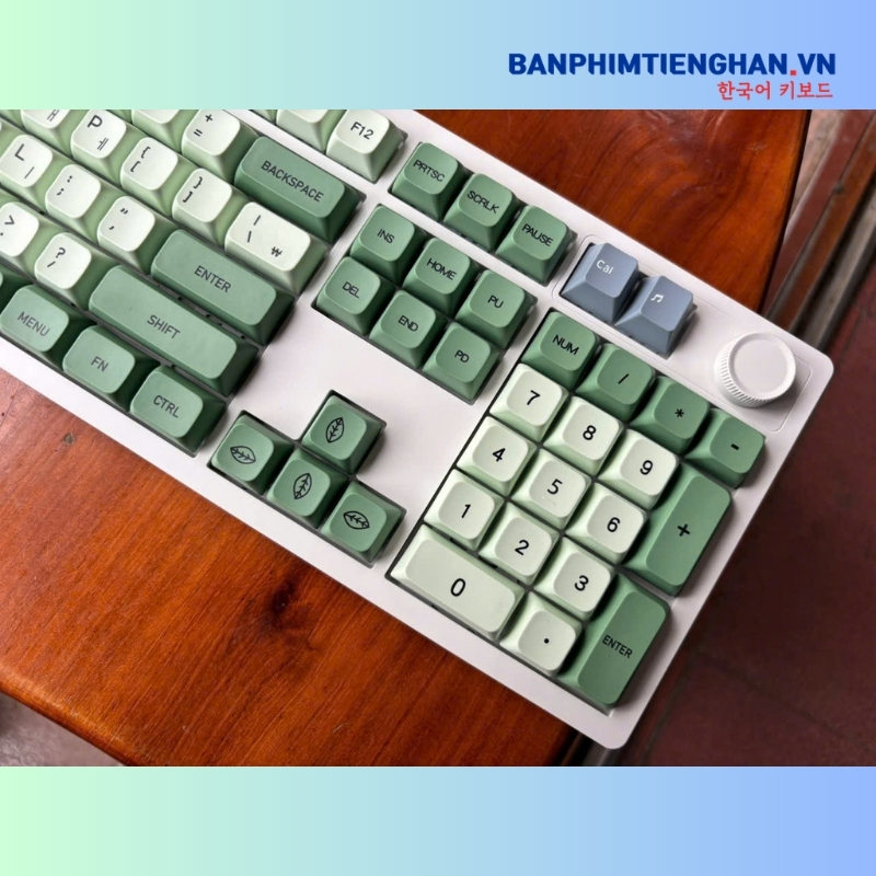 Bàn phím cơ tiếng Hàn không dây TCKB EK106 Pro Matcha White
