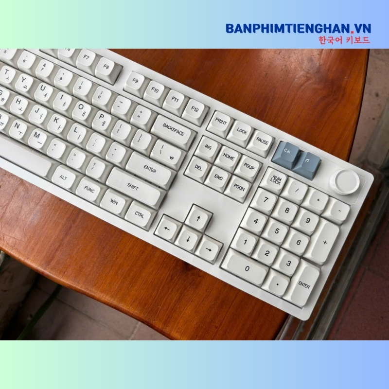 Bàn phím cơ tiếng Hàn không dây TCKB EK106 Pro White