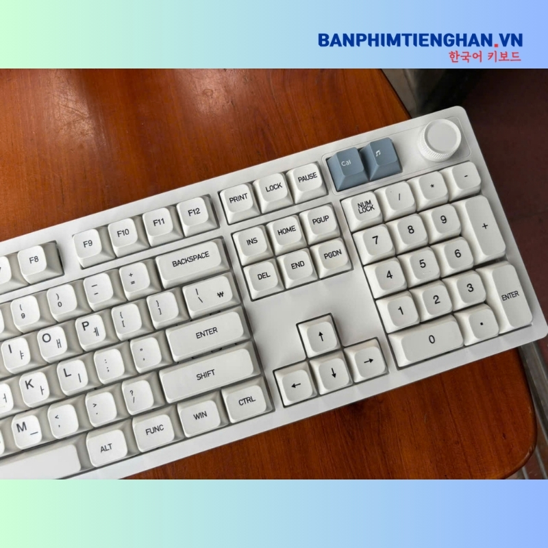 Bàn phím cơ tiếng Hàn không dây TCKB EK106 Pro White