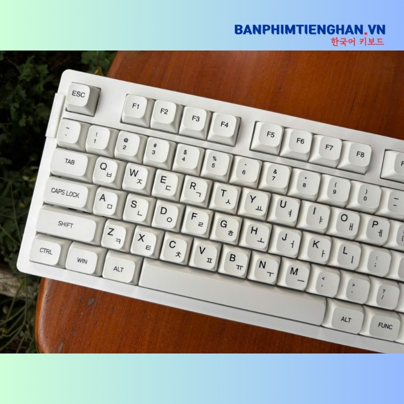 Bàn phím cơ tiếng Hàn không dây TCKB EK106 Pro White