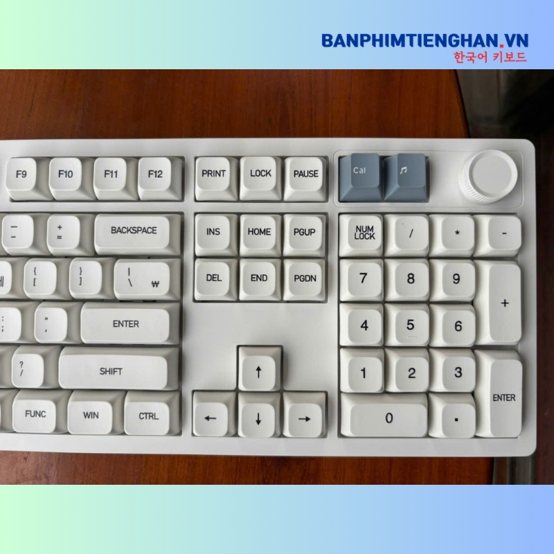 Bàn phím cơ tiếng Hàn không dây TCKB EK106 Pro White