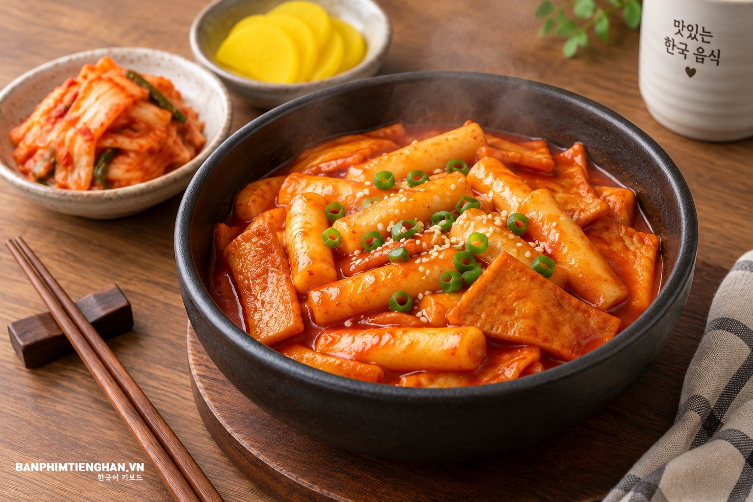 Bánh gạo cay Hàn Quốc - 떡볶이 (tteokbokki)