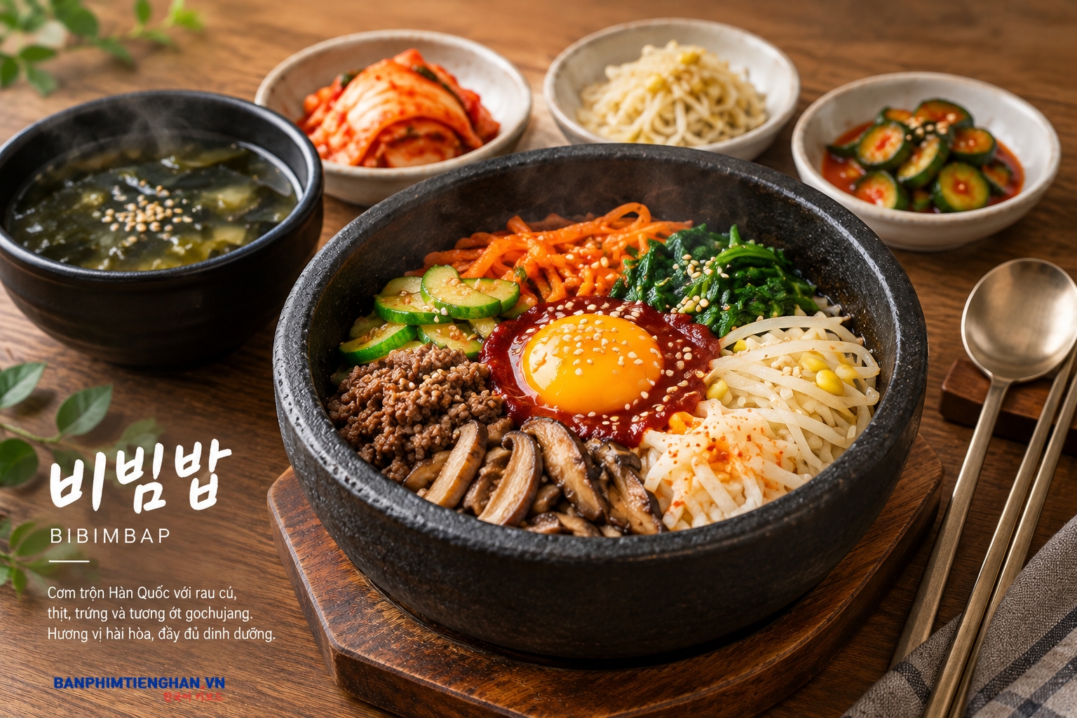 Cơm trộnHàn Quốc - 비빔밥 (bibimbap)